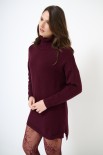 MAGLIA ABITO CON IL COLLO ALTO VINO