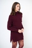 MAGLIA ABITO CON IL COLLO ALTO VINO