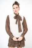 GILET PARICOLLO MOHAIR BEIGE