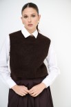 GILET PARICOLLO MOHAIR MORO