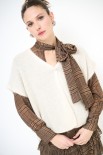PONCHO CON BOTTONE MOHAIR BEIGE