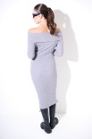 ABITO MIDI COSTINA GRIGIO