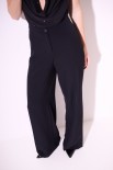 PANTALONE CON FASCIA LATERALE NERO